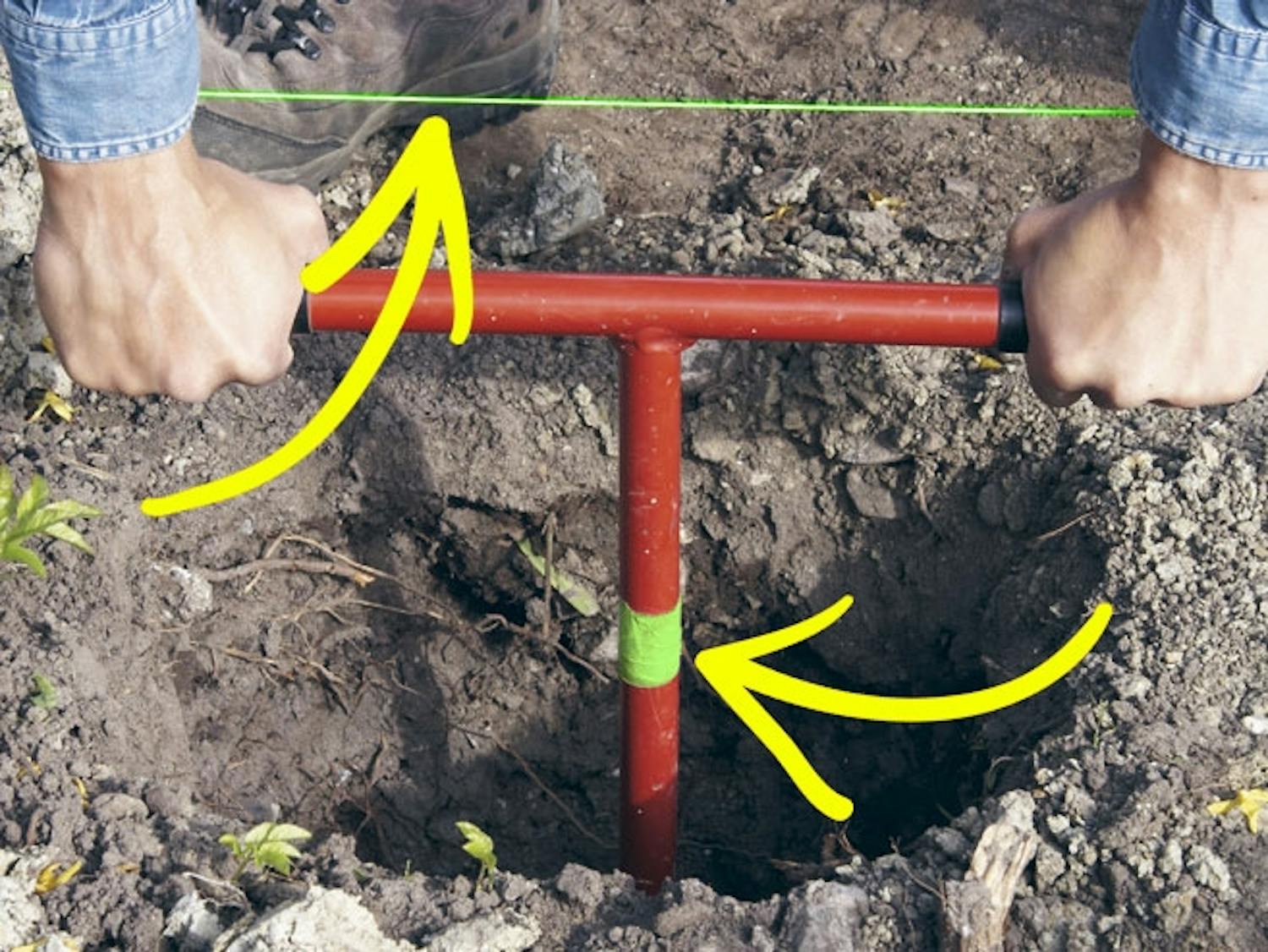 Stolper tips dybdestop stolpebor